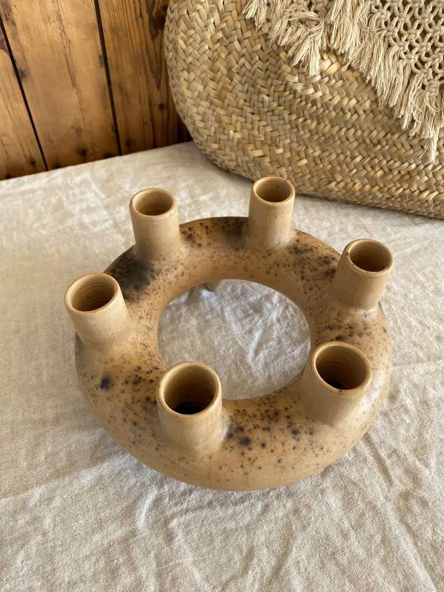 Thumbnail: Bougeoir Coquihani – L’élégance artisanale de Oaxaca - Fait main - Made in Mexico - Idées cadeaux