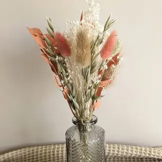 Trois Petits Bouquets de Fleurs Séchées – Élégance Naturelle pour Votre Table - Fait main - Made in France - Déco bohème