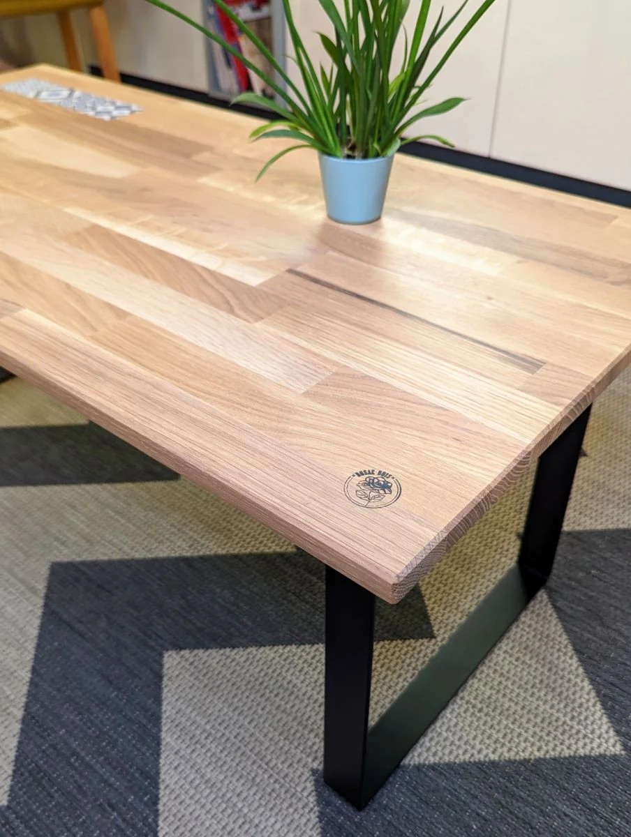 Table Basse Aurore Boréale - Table en bois - Fait main - Made in France - Décoration intérieur