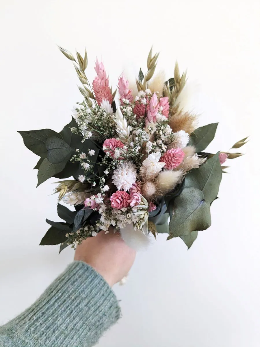 ROSA | Bouquet de Fleurs Séchées aux Notes Délicates et Romantiques - Idées de cadeaux noel - Déco fleurs