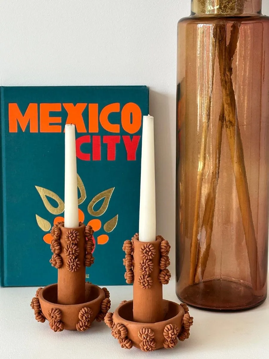 Bougeoir boho - Fait main - Made in mexico - Déco maison - Déco unique du mexique