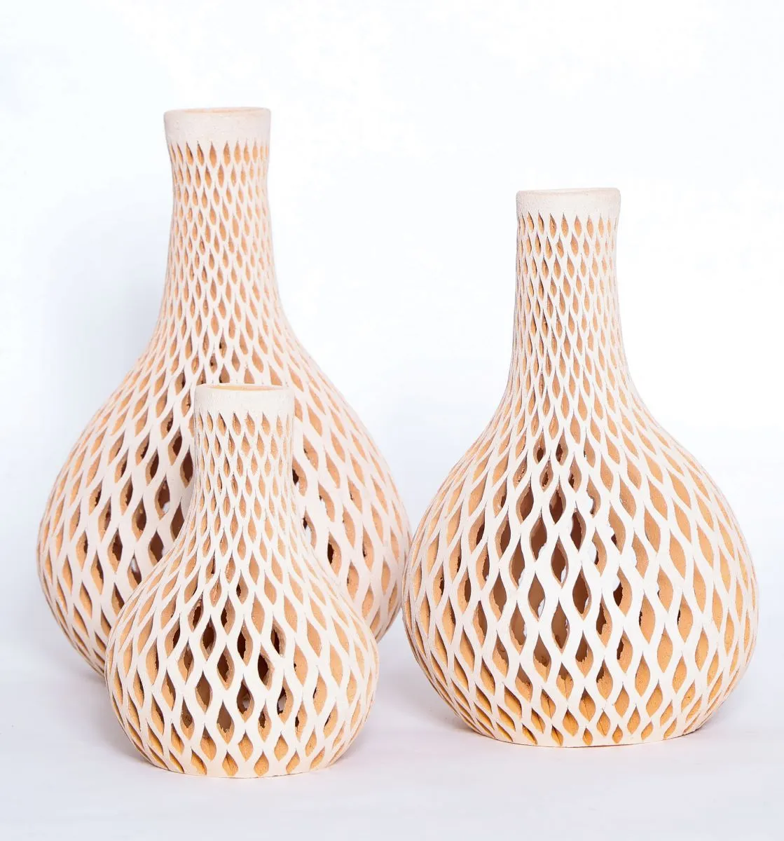 Vase bouteille - Fait main - Made in mexico - Vase bohème - Déco jardin