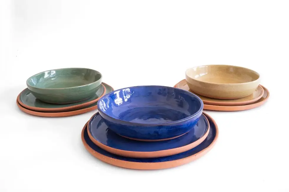 Thumbnail: Assiette Creuse en Céramique Sabi Sabi – Élégance et Authenticité - Fait main - Art de la table