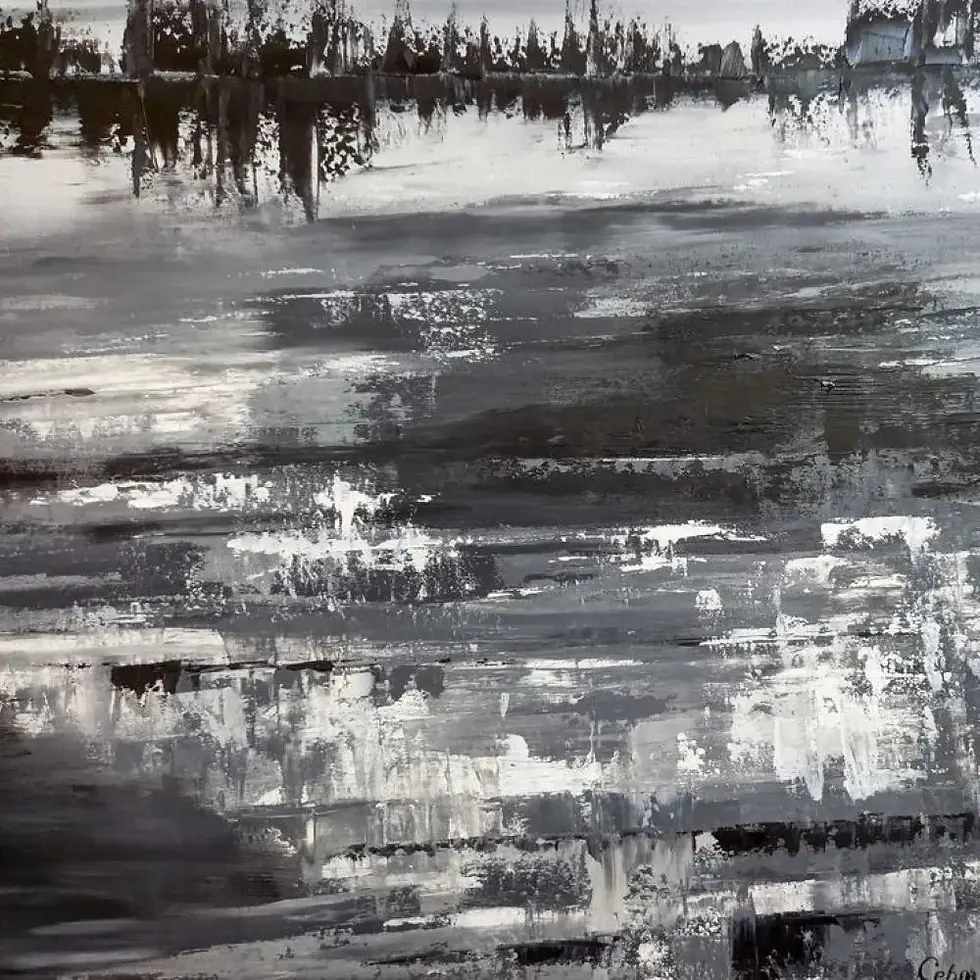 Thumbnail: "Pensées nocturnes" – Murmures sur un miroir d’ombre - Fait main - Made in France - Déco bohème