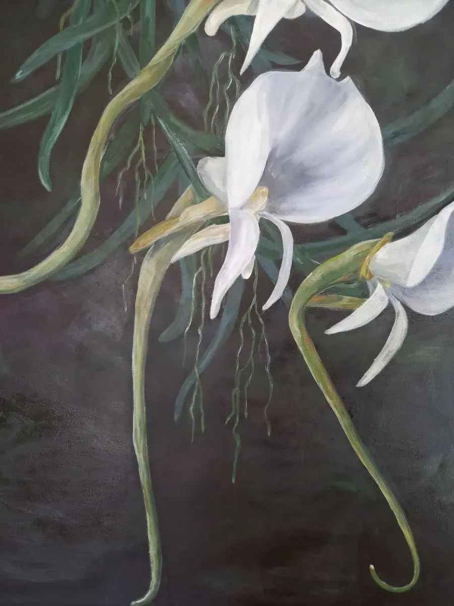 Thumbnail: "Angraecum" – L’élégance suspendue - Fait main - Made in France - Tableau chic