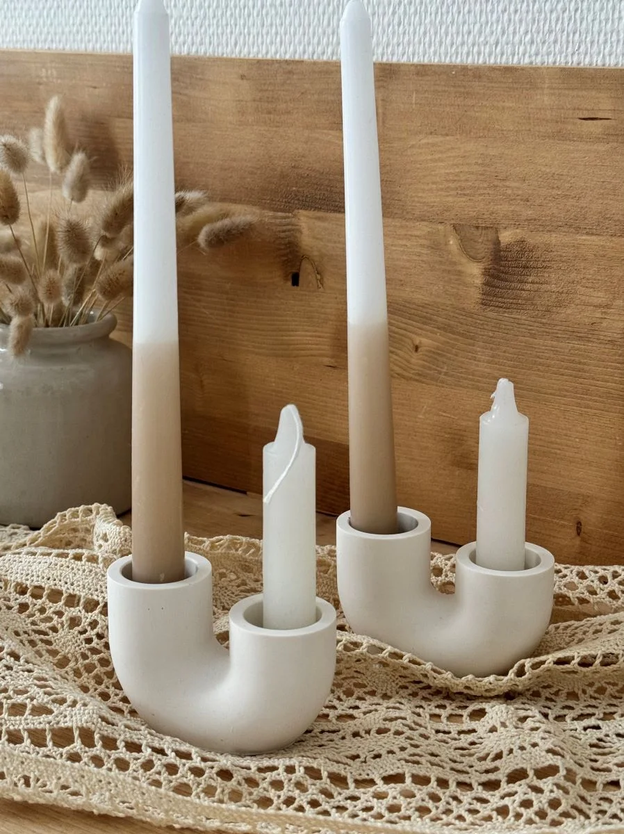 Bougeoir à Deux Branches - KUORI - Made in France - Déco bohème