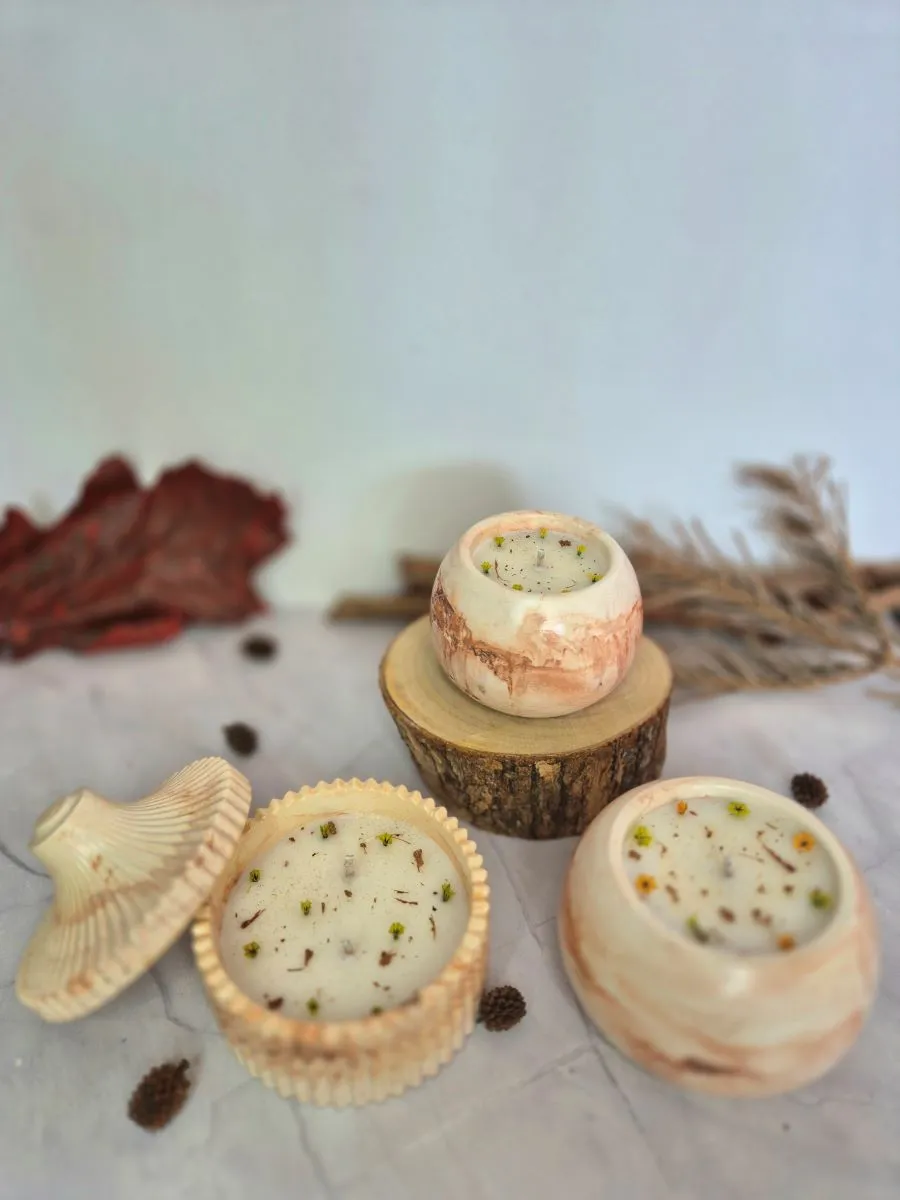 Bougie parfumée Bois de Santal – Évasion et sérénité - Décoration intérieur artisanale