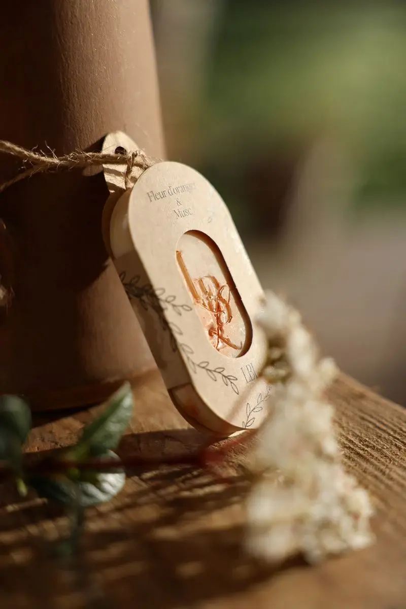 Miniature : Suspension Parfumée Artisanale – Cire Végétale & Parfum de Grasse - Fait main - Décoration artisanale