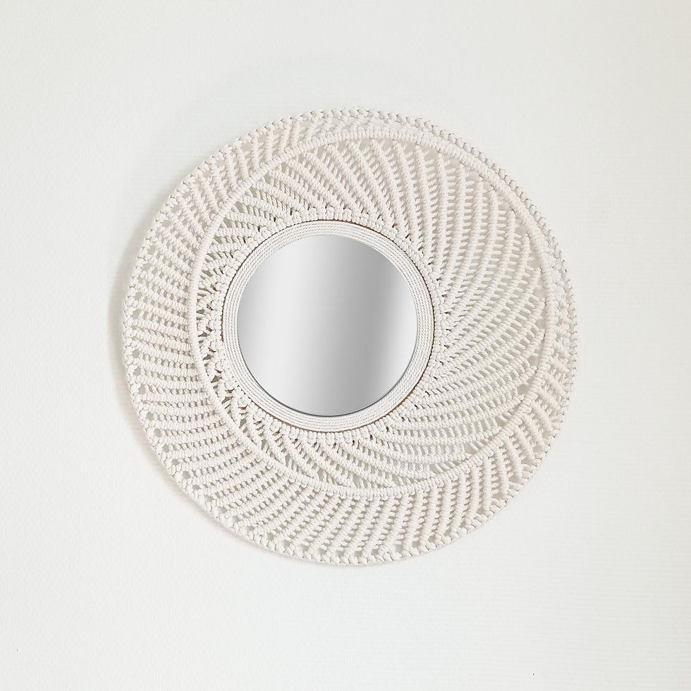 Les miroirs macramé