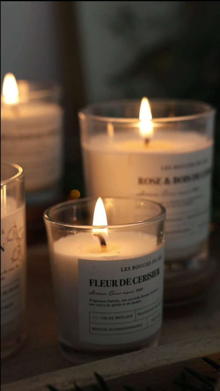 Miniature : Assortiment de bougies parfumées artisanales – Cire végétale parfumée naturelle - Fait main - Bougie artisanale