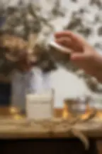 Grande Bougie parfumée artisanale en cire végétale – Parfum de Grasse - Fait main - Made in France