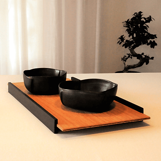 Plateau en bois - Plateau japonais - Art de la table - Déco bois - Fait main - Made in France - Décoration inérieur