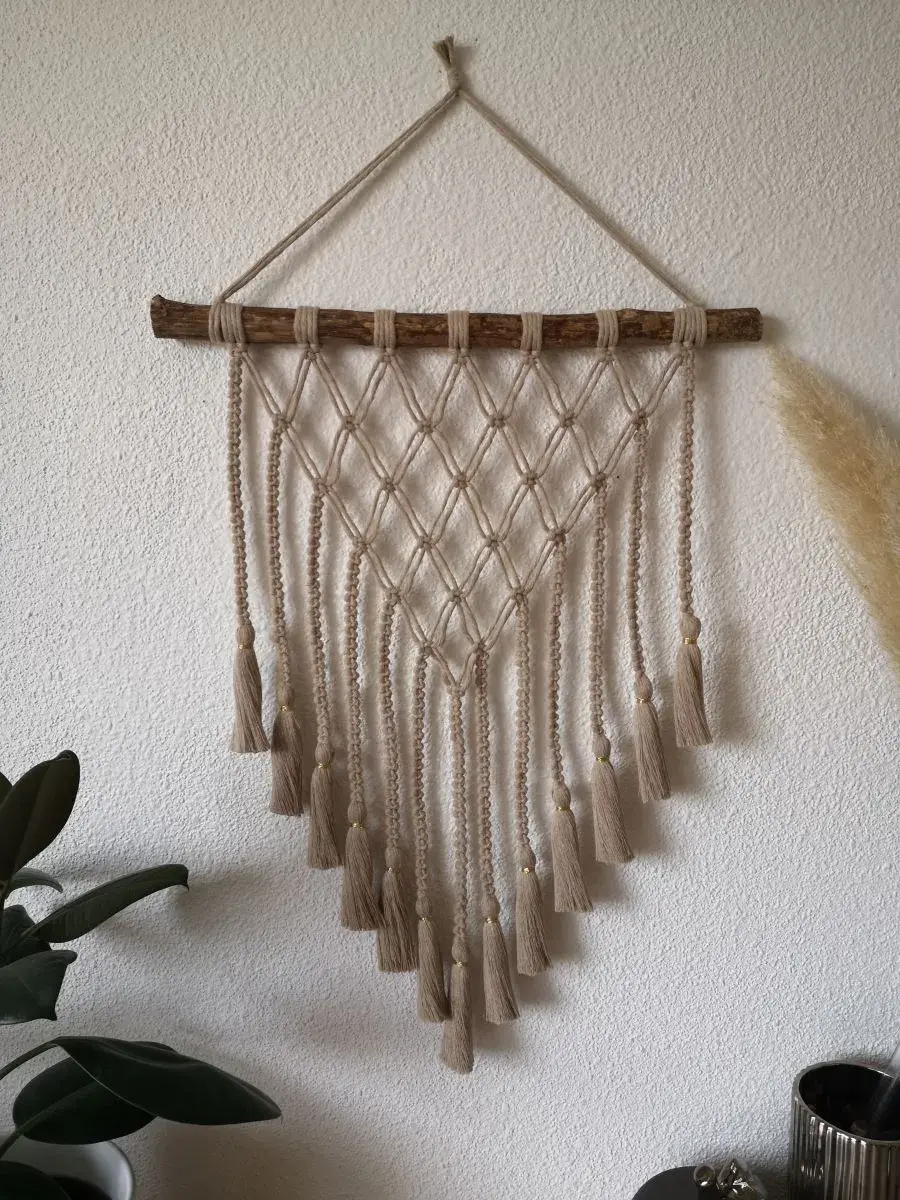 Porte-Photos en Macramé : Élégance Bohème - Suspension macramé - Décoration murale - Déco maison