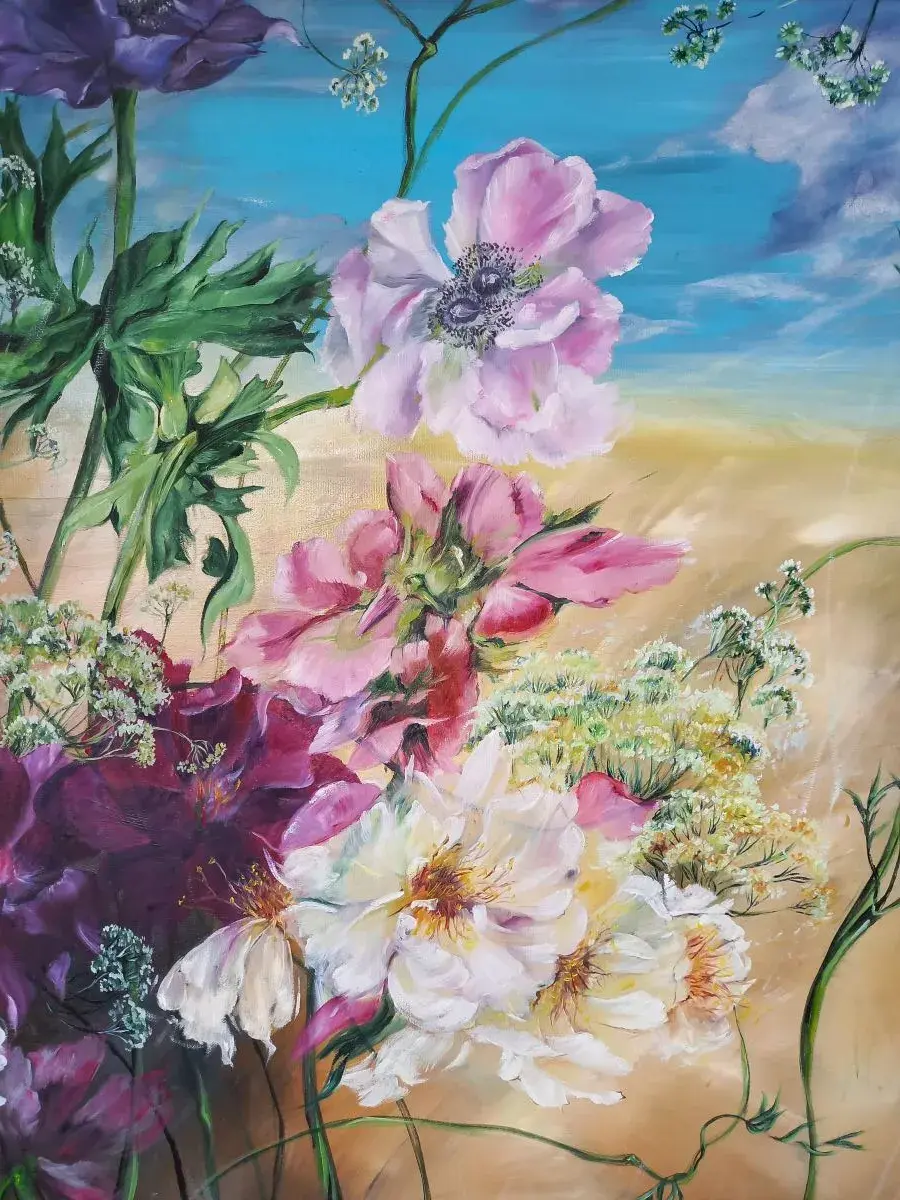 "Printemps 2025" – Une envolée florale entre ciel et terre - Fait main - Made in France - Déco bohème