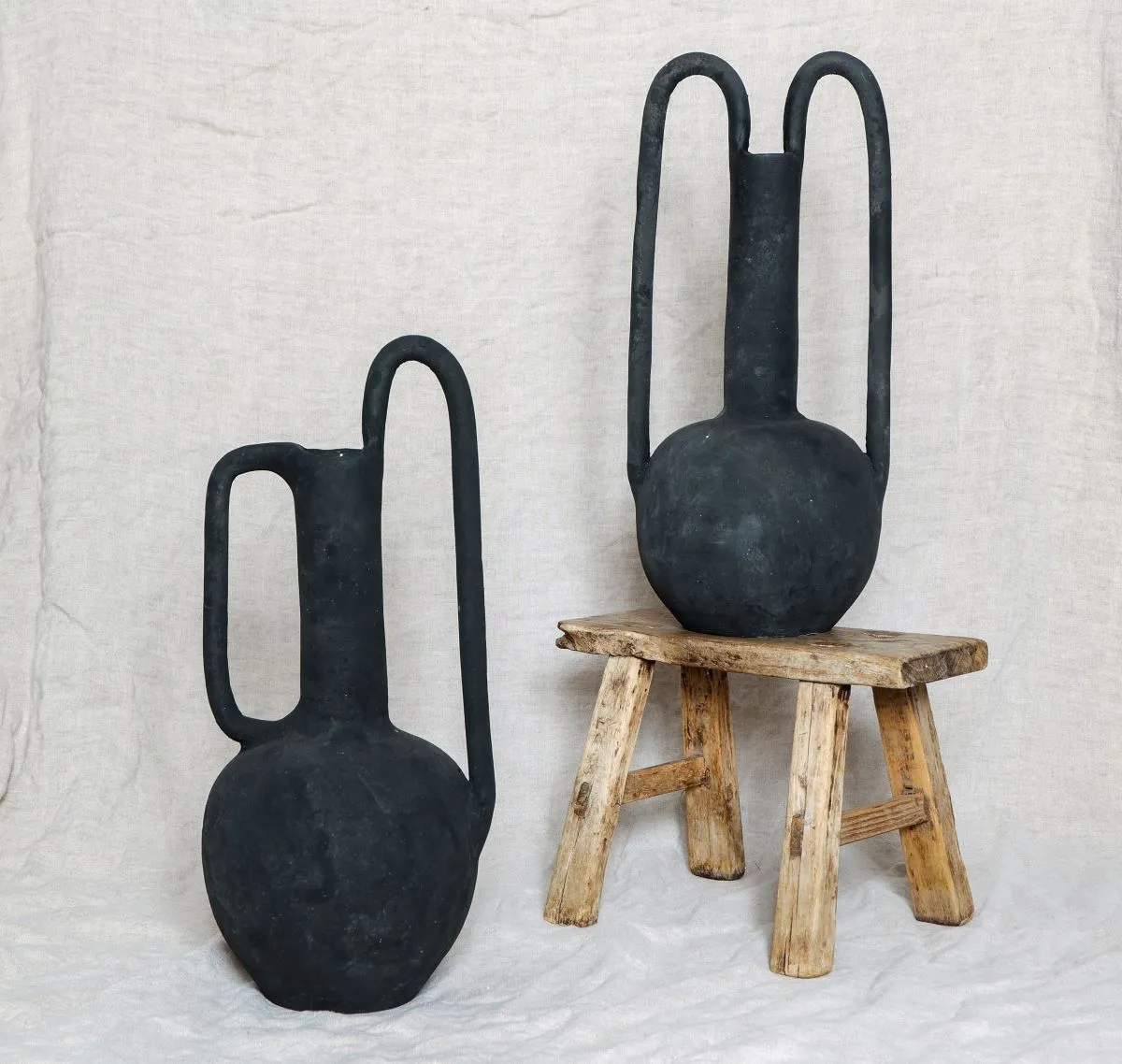 Vase Xocoti – L’élégance intemporelle de l’argile noire - Vase décoratif
