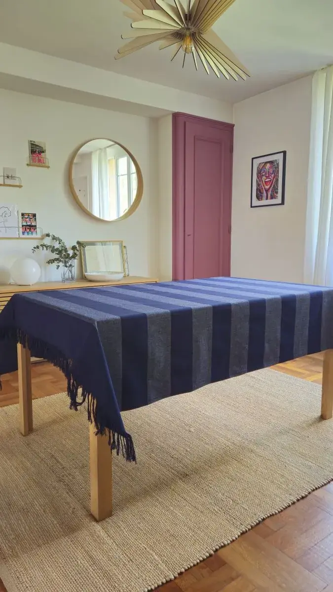 Décoration intérieur artisanale - Fait main - Made in France - Art de la table - Décoration bohème - Déco maison - Déco cuisine - Nappe de table