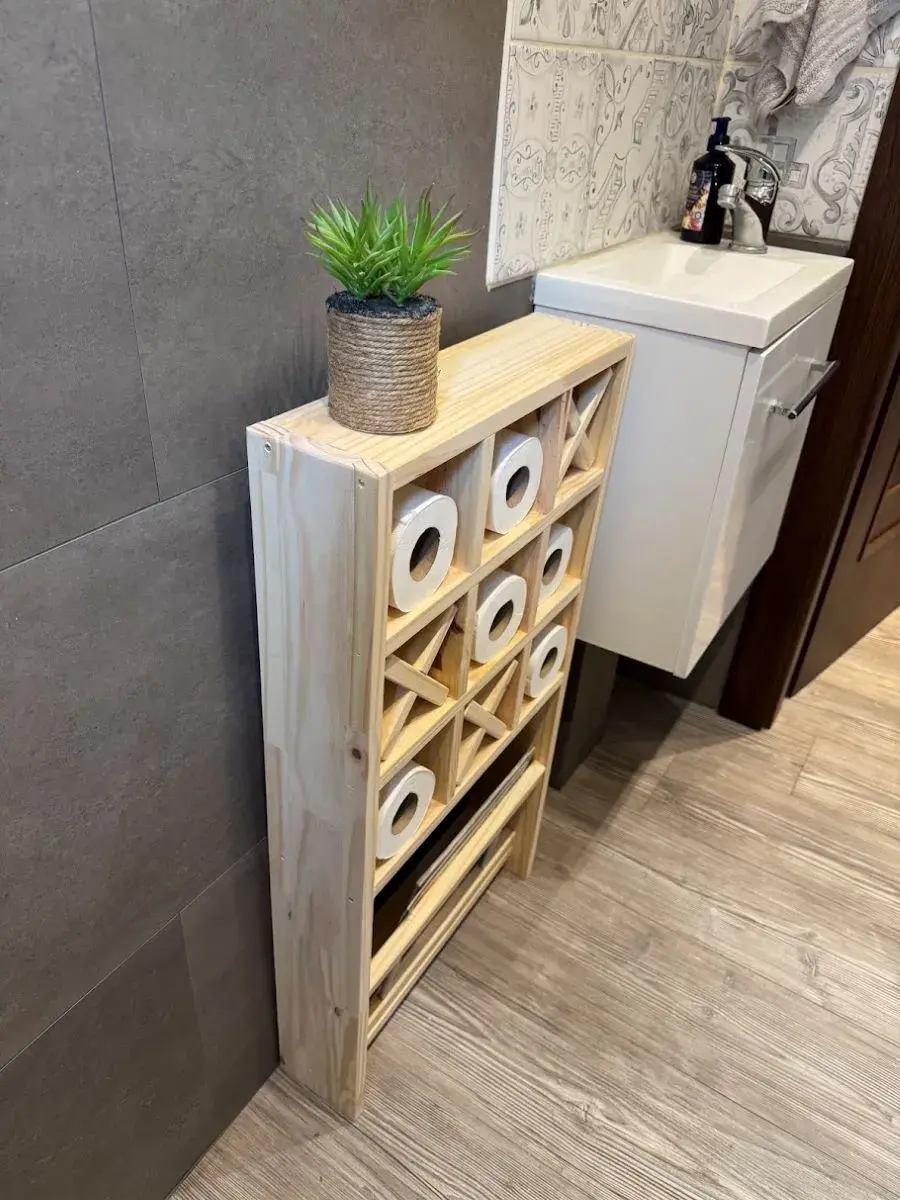 Étagère Morpion avec porte-revues – L’artisanat utile pour vos moments de pause - Fait main - Made in France