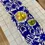 Thumbnail: Chemin de table brodé bleu roi – Artisanat Otomi - Fait main - Made in Mexico - Déco bohème