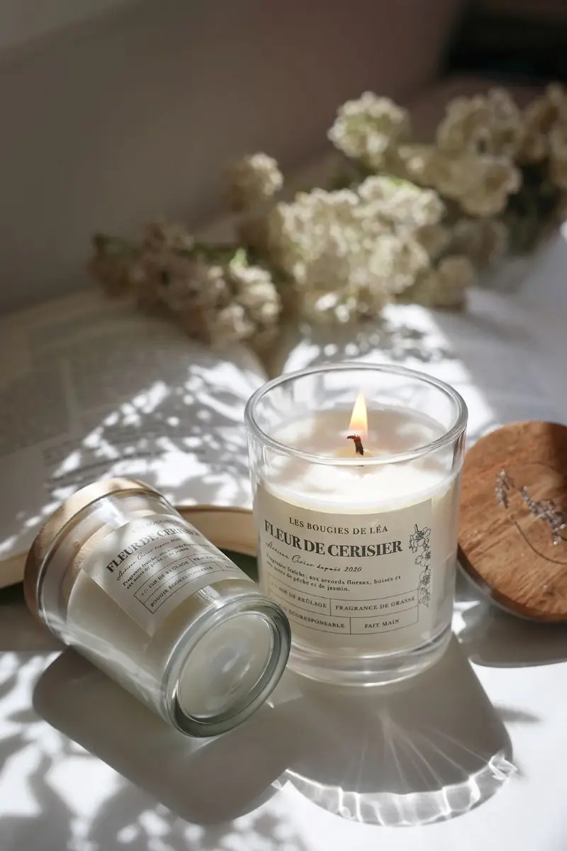 Assortiment de bougies parfumées artisanales – Cire végétale parfumée naturelle - Fait main