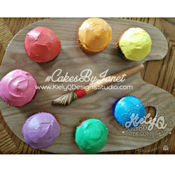 ART PARTY CUPCAKES
