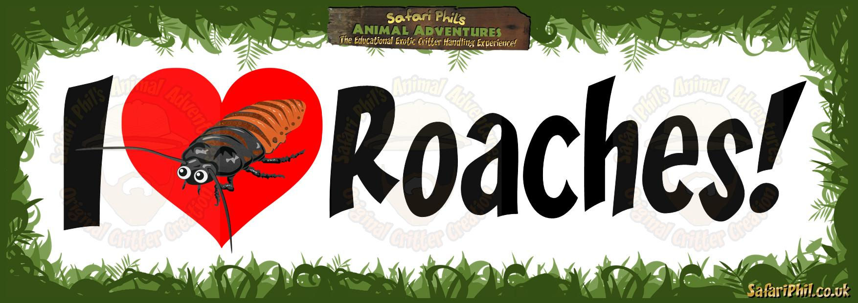 'I heart Roaches!' Jumbo Sticker