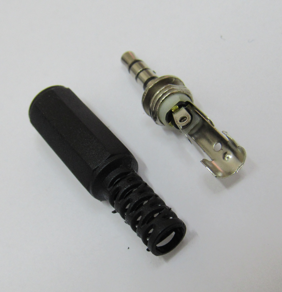 🔌 5x 3.5mm 4 Pole Audio Jack Stereo Plug Male