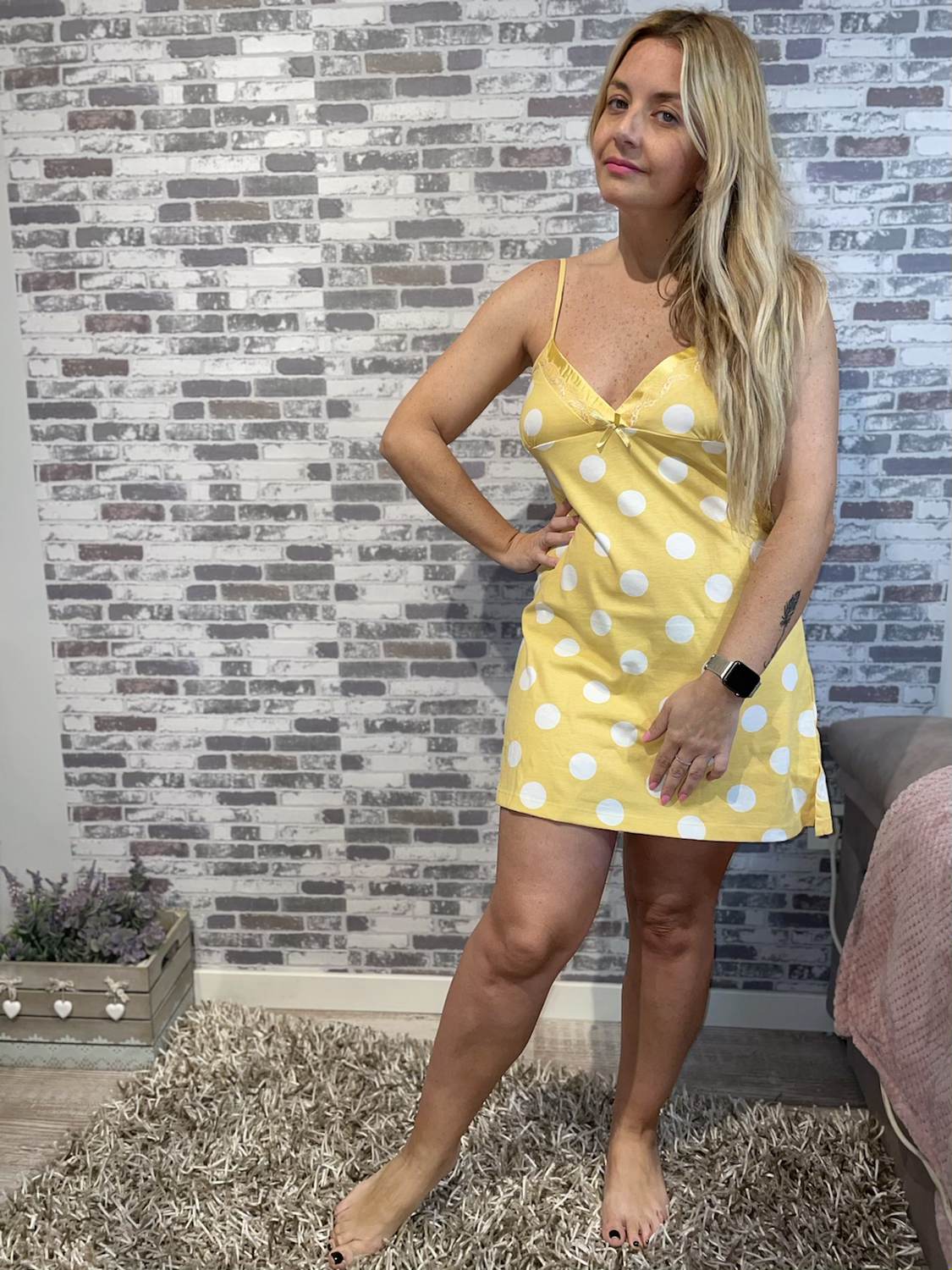 Camisón lunares