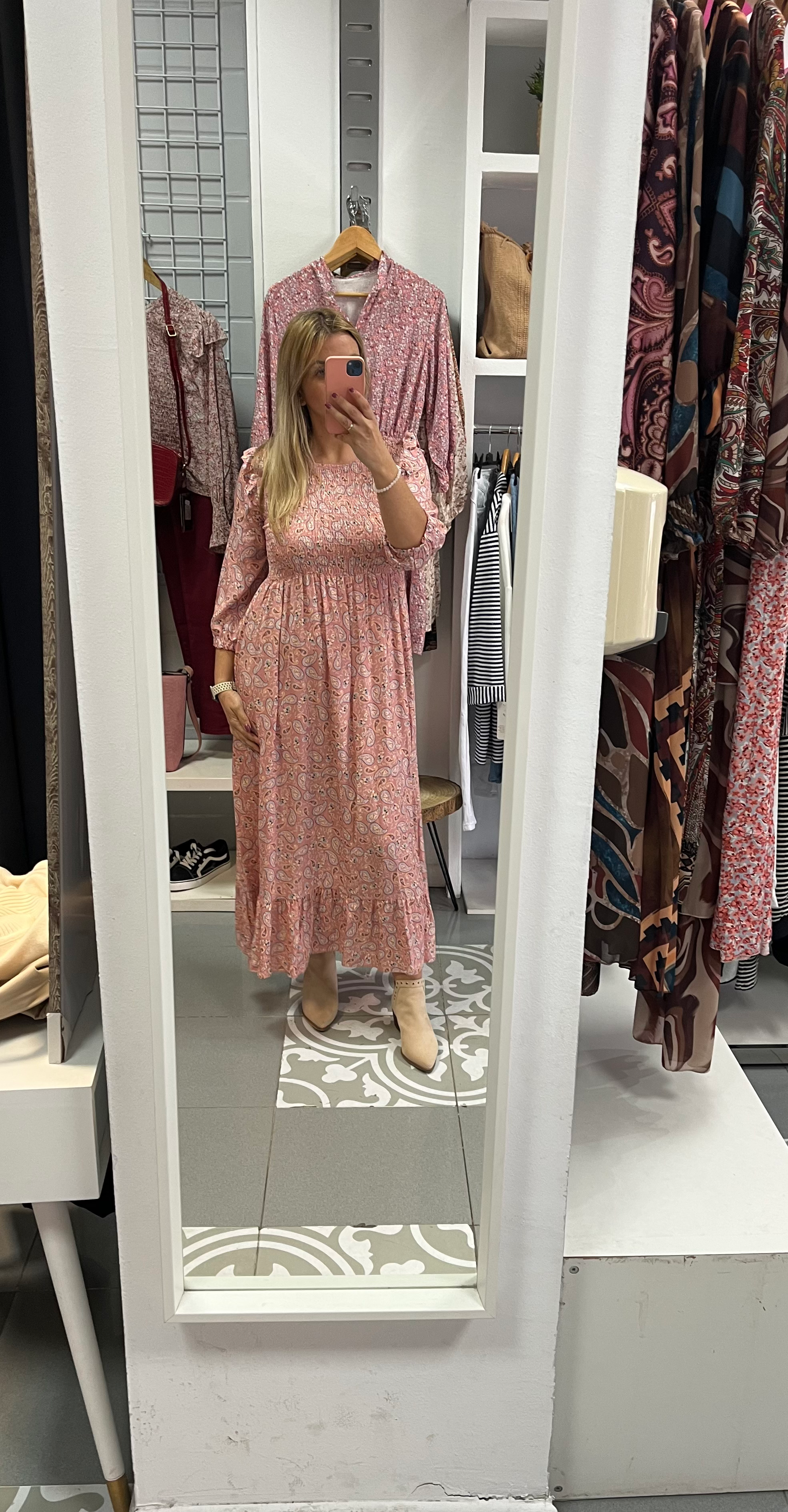 Vestido nido de abeja 