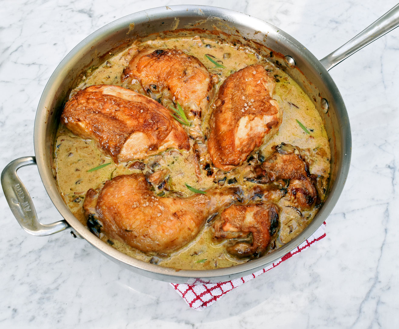 Pan seared chicken