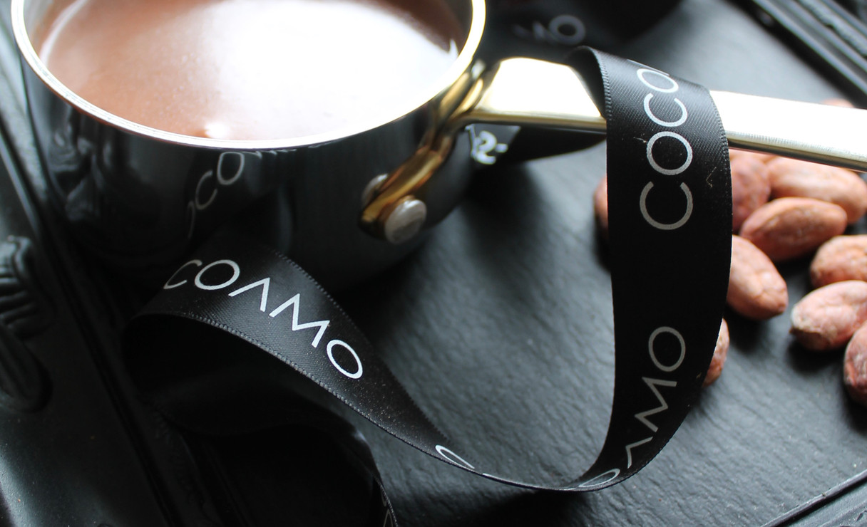 CocoaMo Peruvian hot chocolate.