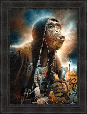 Tableau Binet - Singe Capuche - 62.5 x 82.5 cm