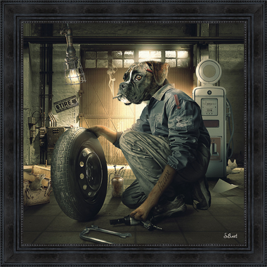 GARAGISTE BINET - 80 x 80 cm