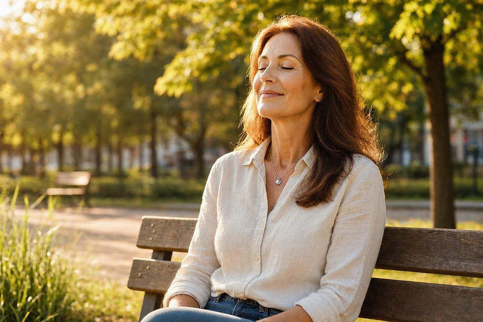 Woman enjoying the sun