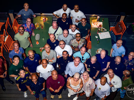 Group photo of participants at Singapore's inaugural Bald Community Social Event supported by The Scalp Studio