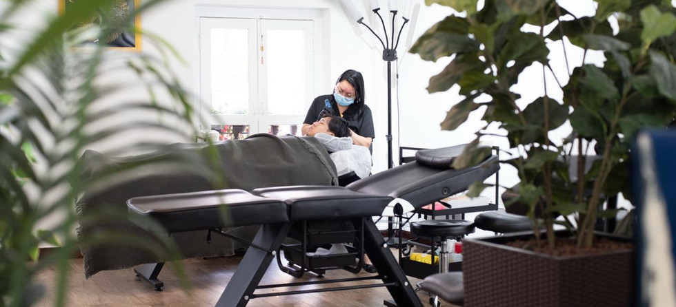 Professional hair loss clinic interior environment Arab Street Singapore