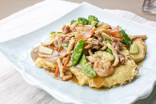 Arranged Food and Objects