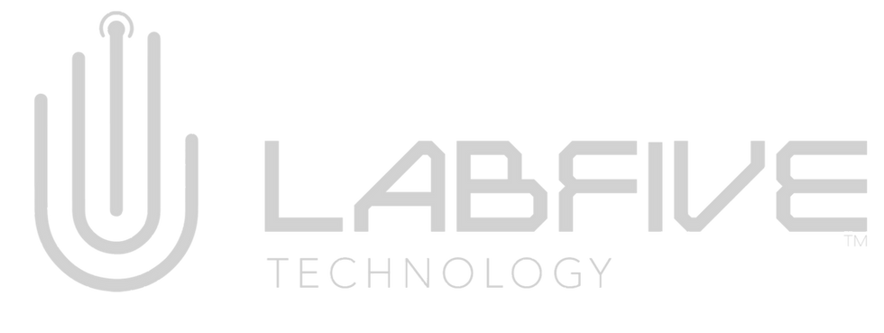 LabFive Technology logo showing a stylized hand icon