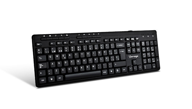 Miniatura: Kit de Teclado Mouse y Bocinas Vorago KMS-104, Alámbrico, USB, Negro