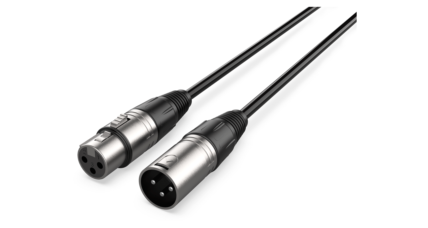Cable Taika CANON Macho - CANON Hembra, 4 Metros, Negro