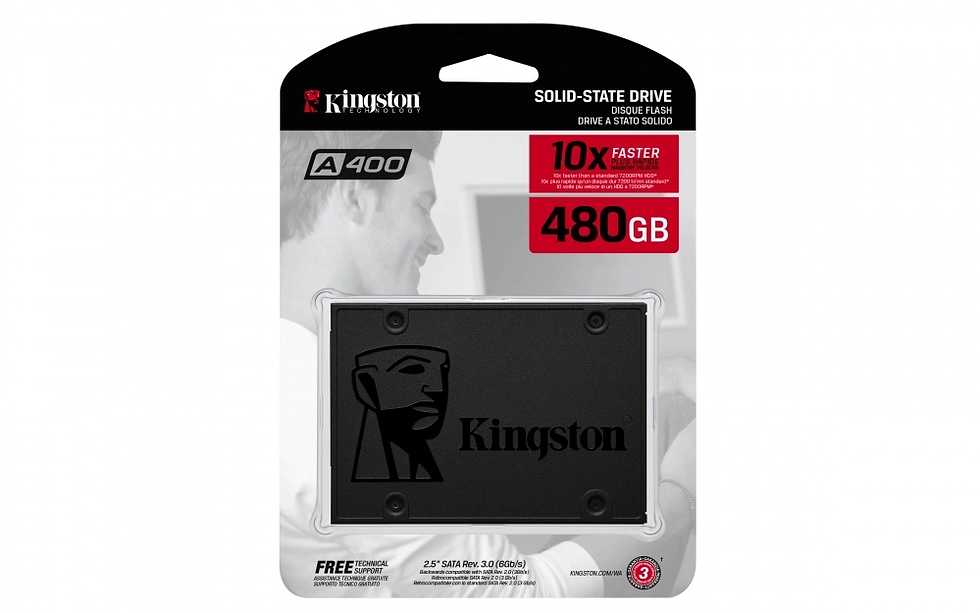 Miniatura: Unidad SSD Kingston A400, 480GB, SATA III, 2.5'', 7 mm