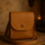 Handmade leather purse