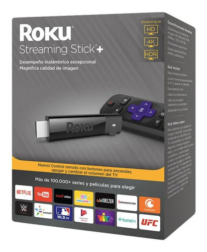 Roku Streaming Stick+ 3810mx, Full HD, WiFi, HDMI