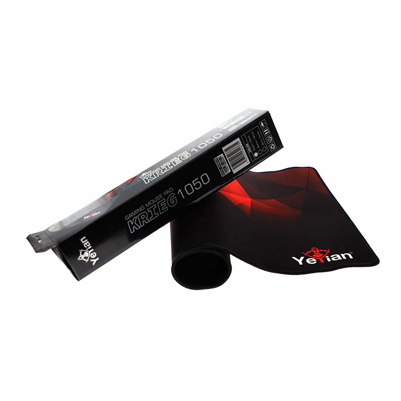 Miniatura: Mousepad Yeyian Krieg 1050, 50 x 36cm, 3mm, Negro/Rojo