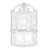 White line illustration of a vintage Art Deco theatre ticket booth with admission tickets, representing the theatre at the Alexander Hotel property.
