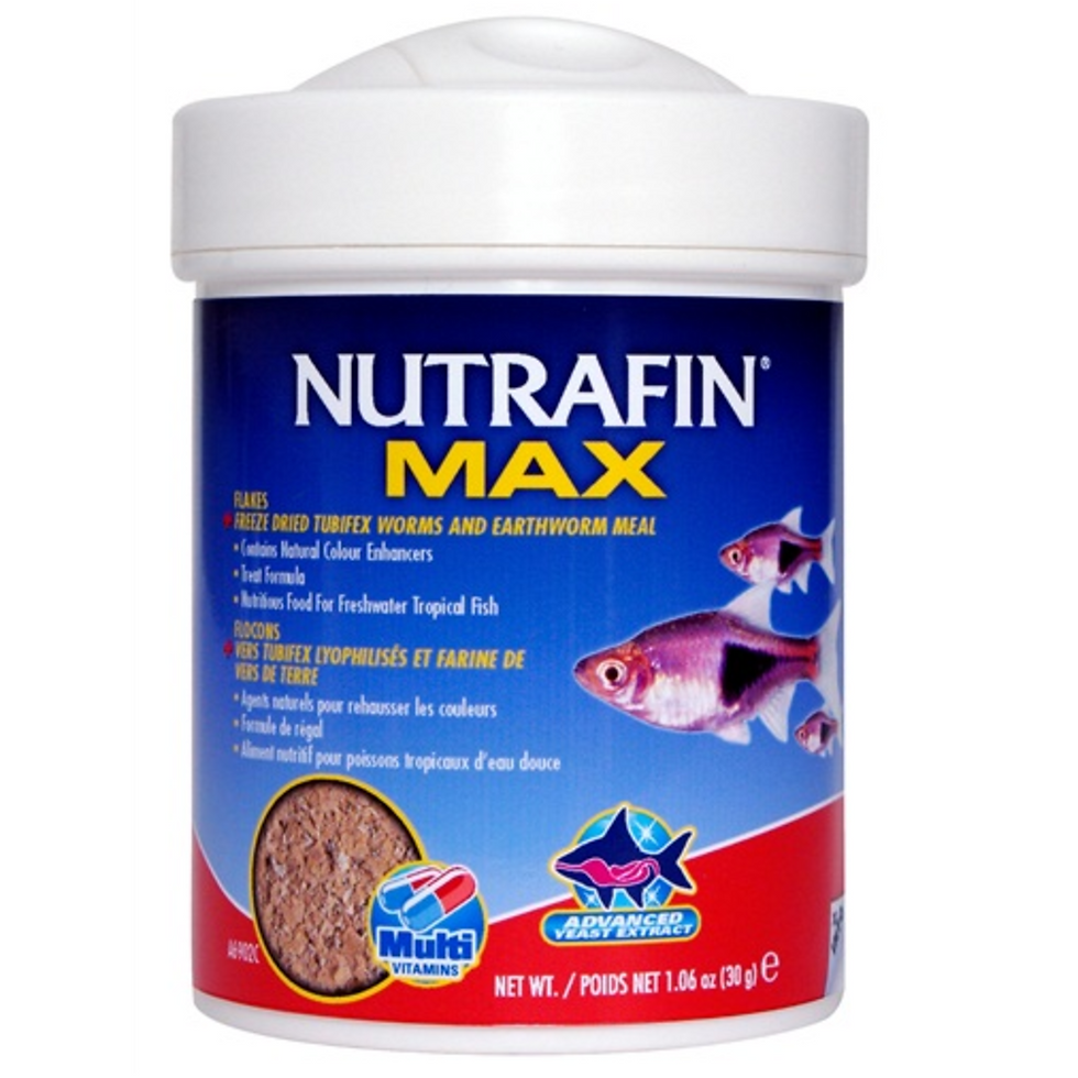 Nutrafin Max - Flocons avec vers tubifex et farine de vers de terre