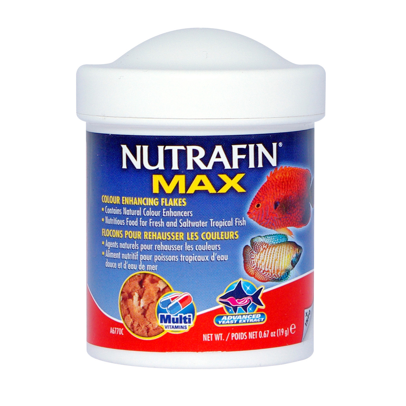 Nutrafin Max - Nourriture en flocons pour rehausser les couleurs