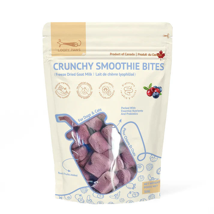 Loopy Paws Smoothie Bites baies variées 30 g
