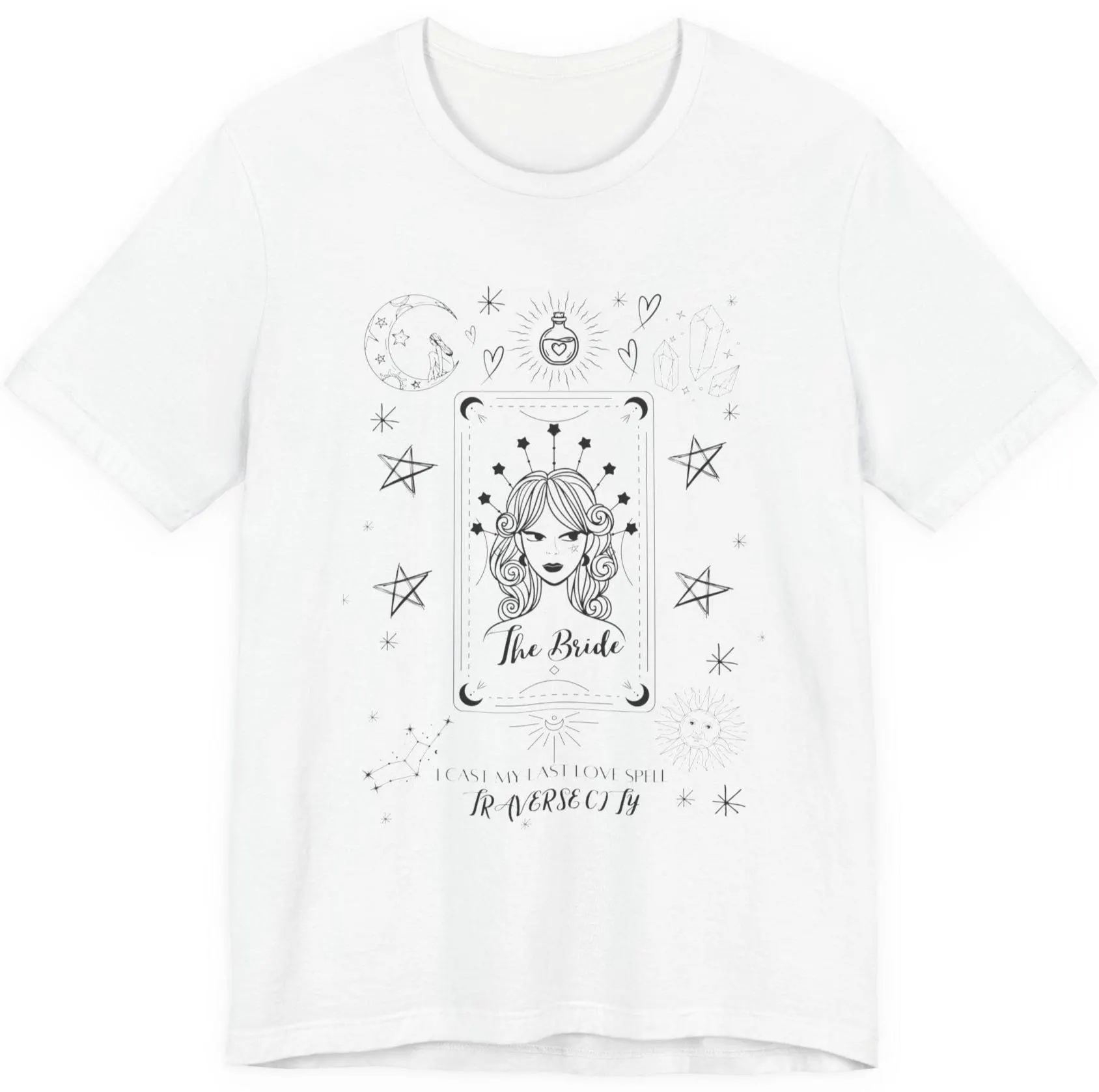 White Bride Witchy Themed Bachelorette Shirt