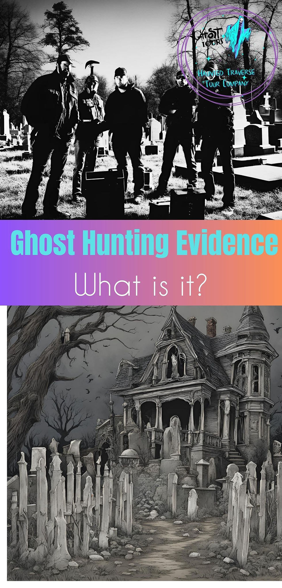 Ghost Hunters and Ghosts in a Graveyard