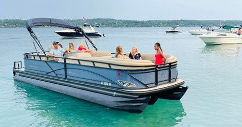 Pontoon Charter in Grand Traverse Bay